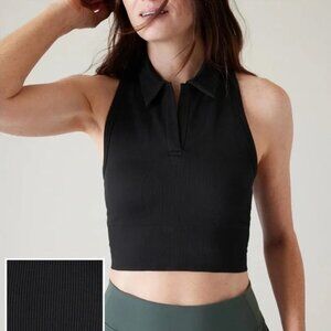 Athleta Aurora Seamless Crop Polo Tank